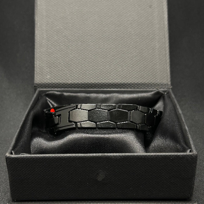 Titanium Chain Link Magnetic Bracelet Black
