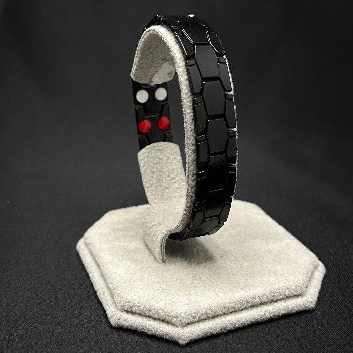 Titanium Chain Link Magnetic Bracelet Black