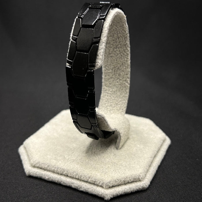 Titanium Chain Link Magnetic Bracelet Black