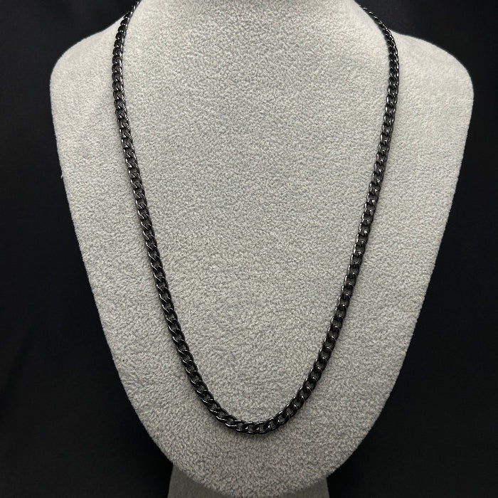Stainless Steel Cuban Link Necklace & Bracelet Set