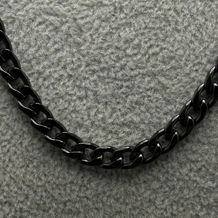 Stainless Steel Cuban Link Necklace & Bracelet Set