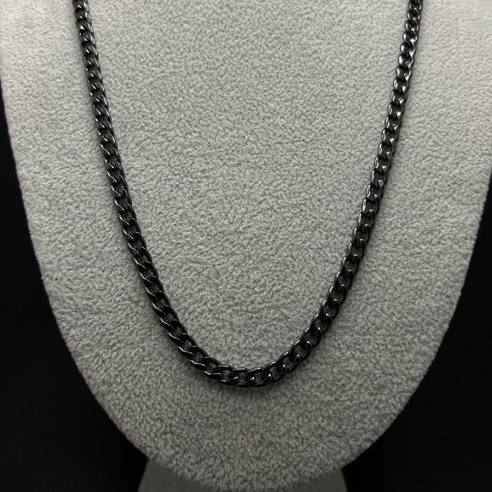 Stainless Steel Cuban Link Necklace & Bracelet Set