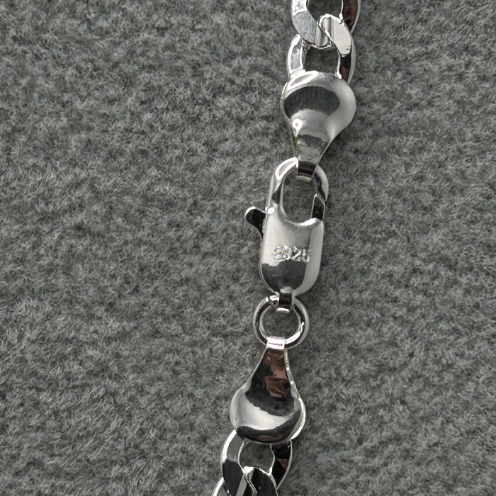 92.5% Solid Silver Cuban Link Necklace 5mm