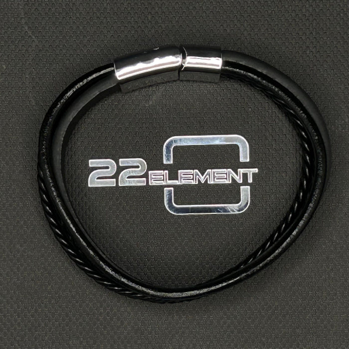 Leather Bracelet Braided Multi Closed