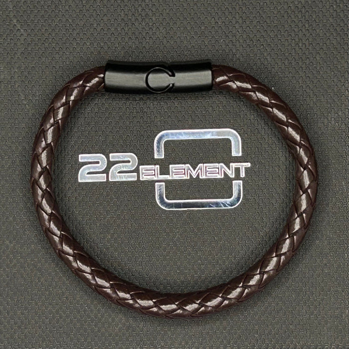 Leather Bracelet Double Braided Closed