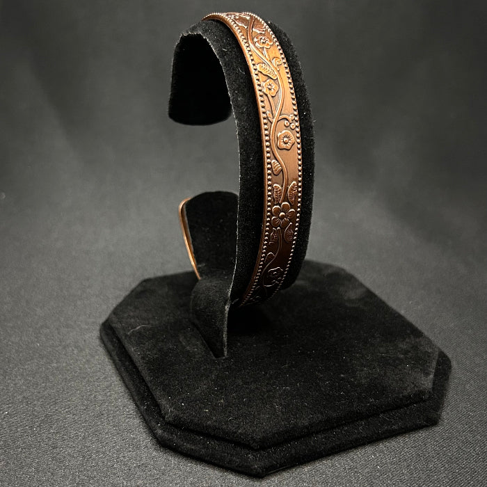 Copper Magnetic Open Cuff Bracelet