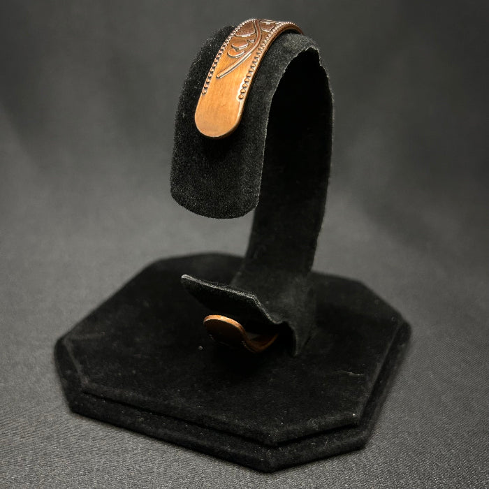 Copper Magnetic Open Cuff Bracelet