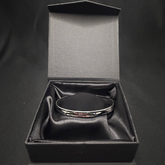 Stainless Steel Hammered Open Cuff Bracelet