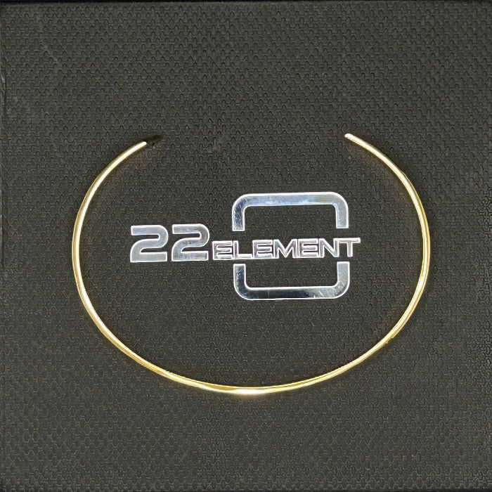 Stainless Steel Hammered Open Cuff Bracelet (Gold)