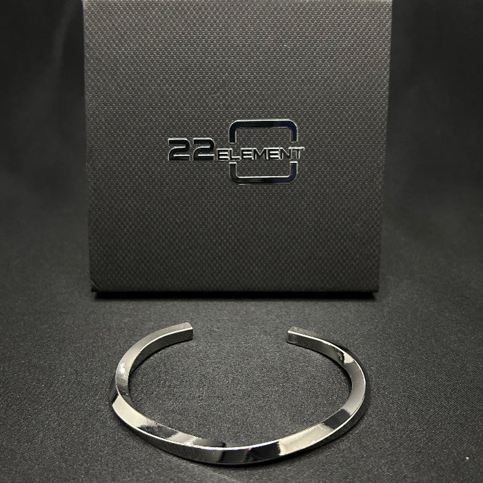 Stainless Steel Twisted Open Cuff Bracelet