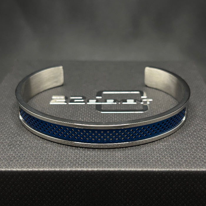 Titanium Pulsera Open Cuff Bracelet Blue