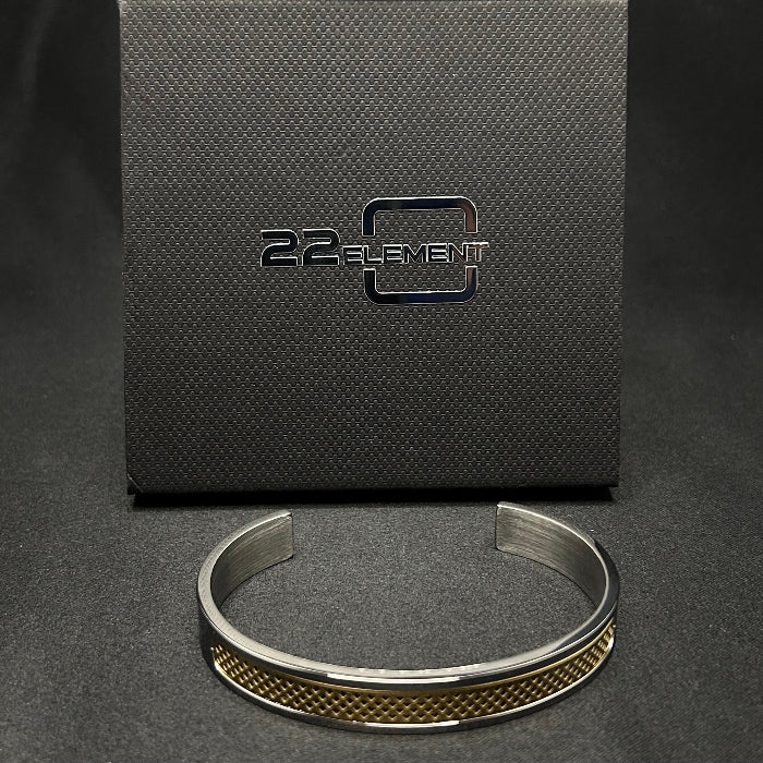 Titanium Pulsera Open Cuff Bracelet Gold