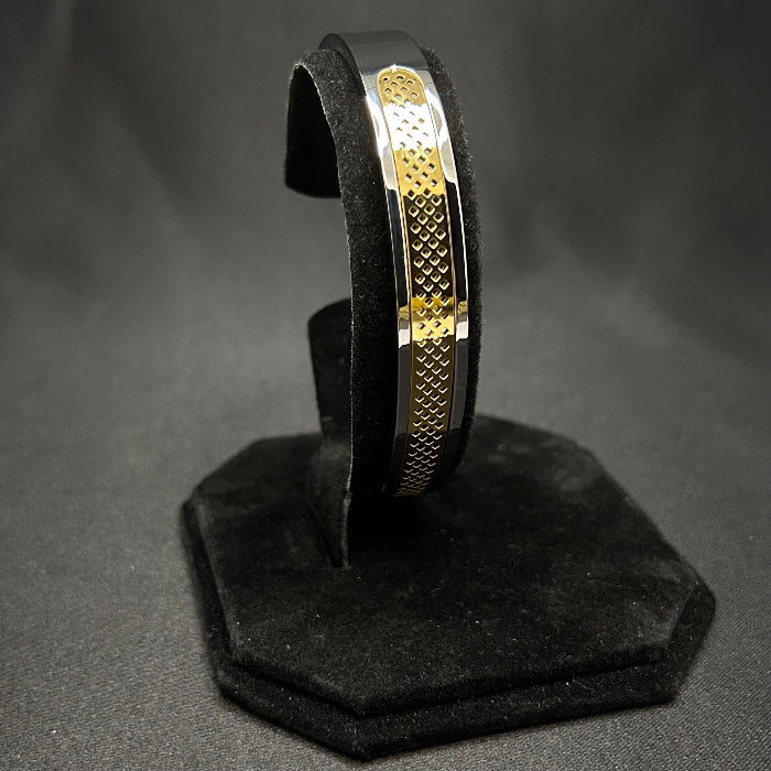 Titanium Pulsera Open Cuff Bracelet Gold