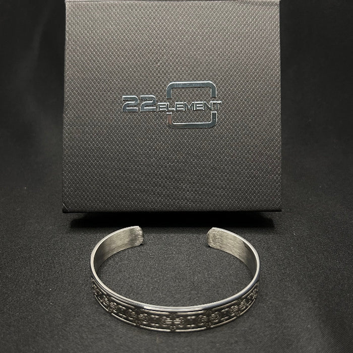 Stainless Steel Cross of Saint Maurice Open Cuff Bracelet