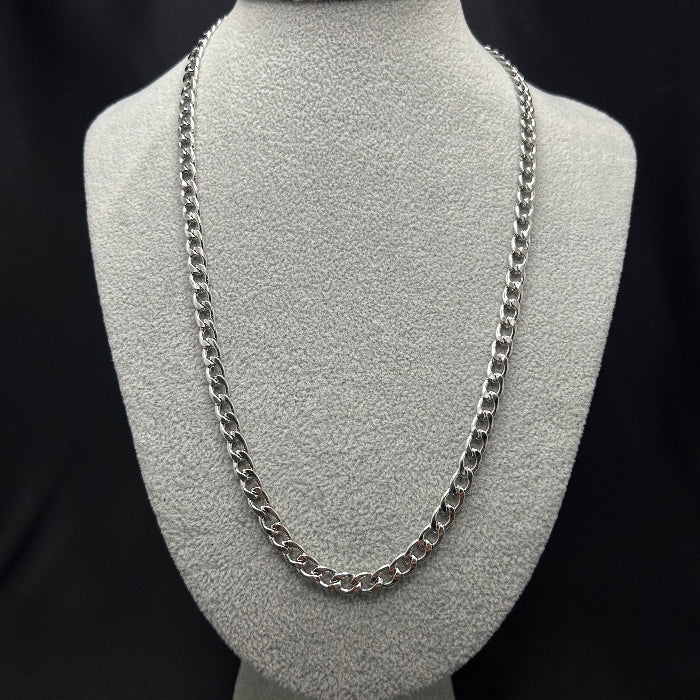 Stainless Steel Cuban Link Necklace & Bracelet Set