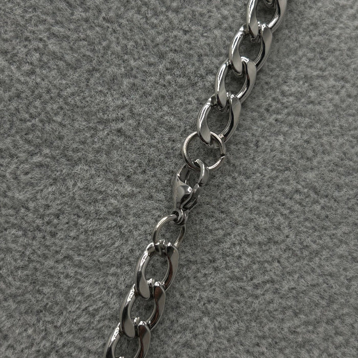 Stainless Steel Cuban Link Necklace & Bracelet Set