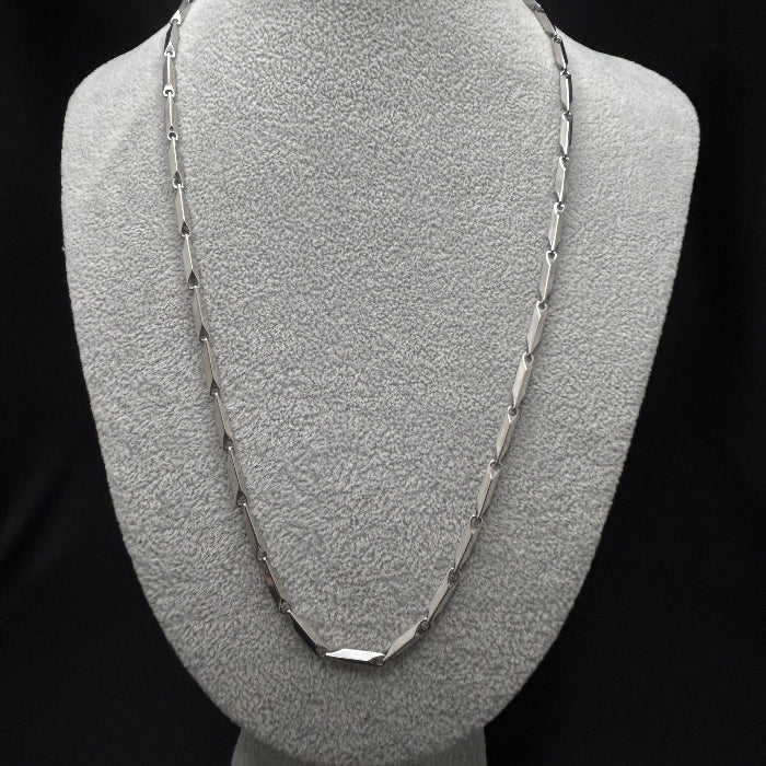Titanium Barleycorn Chain Link Necklace 3mm