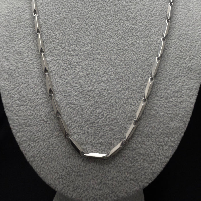 Titanium Barleycorn Chain Link Necklace 3mm
