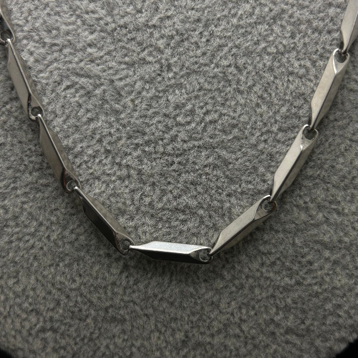 Titanium Barleycorn Chain Link Necklace 3mm