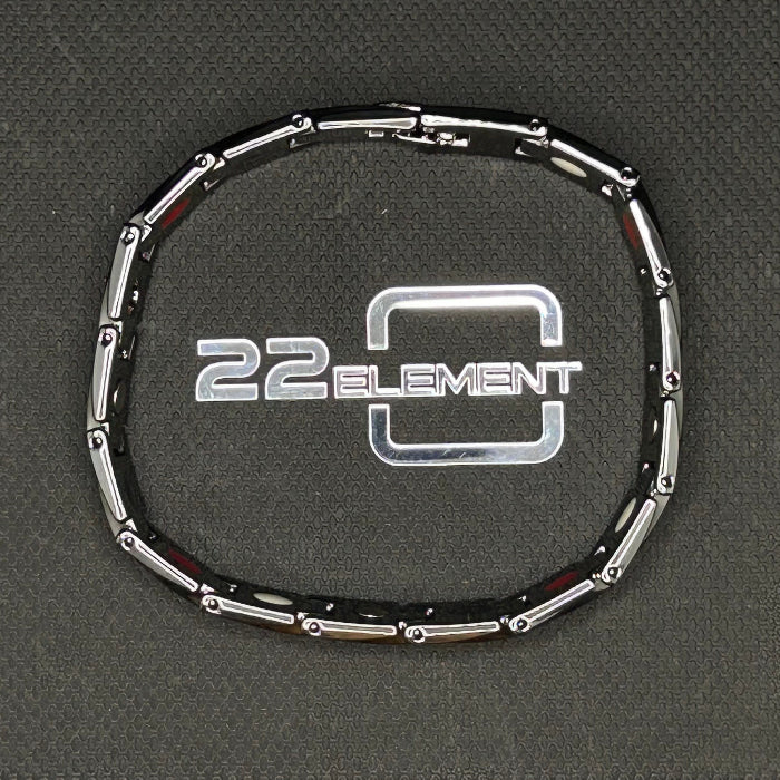 Titanium Chevron Chain Link Magnetic Bracelet