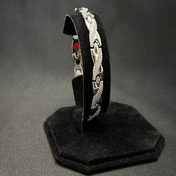 Stainless Steel Twisted Chain Link Magnetic Bracelet