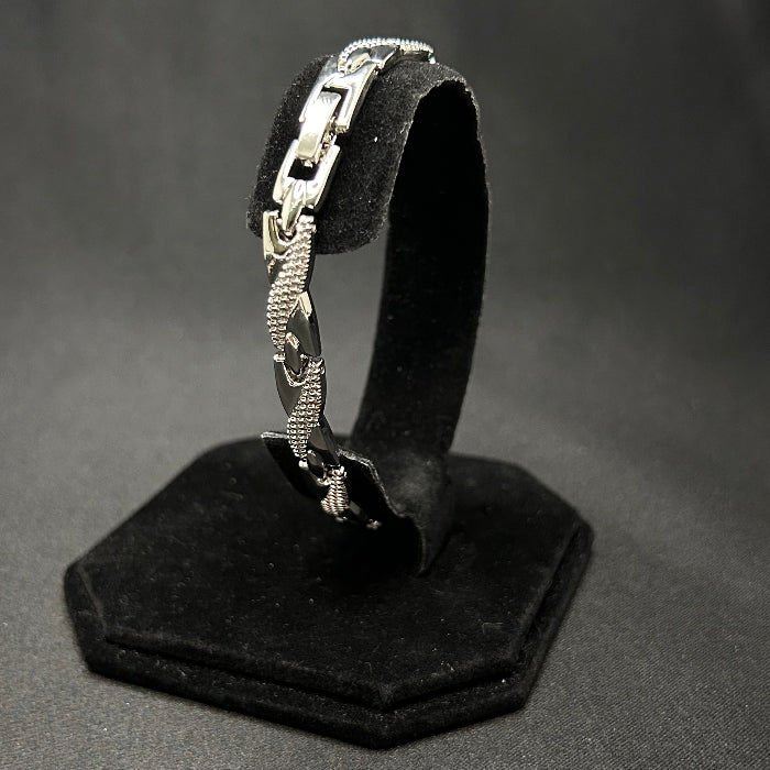 Stainless Steel Twisted Chain Link Magnetic Bracelet