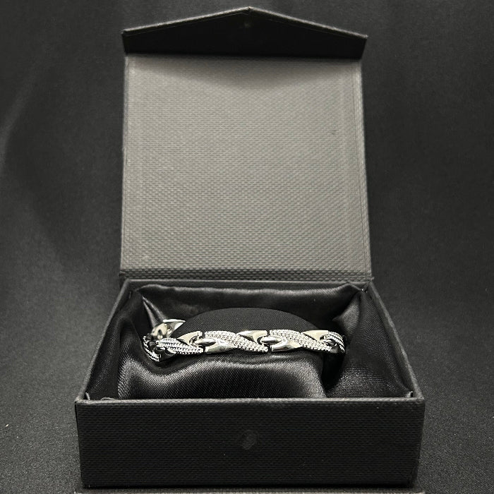 Stainless Steel Twisted Chain Link Magnetic Bracelet