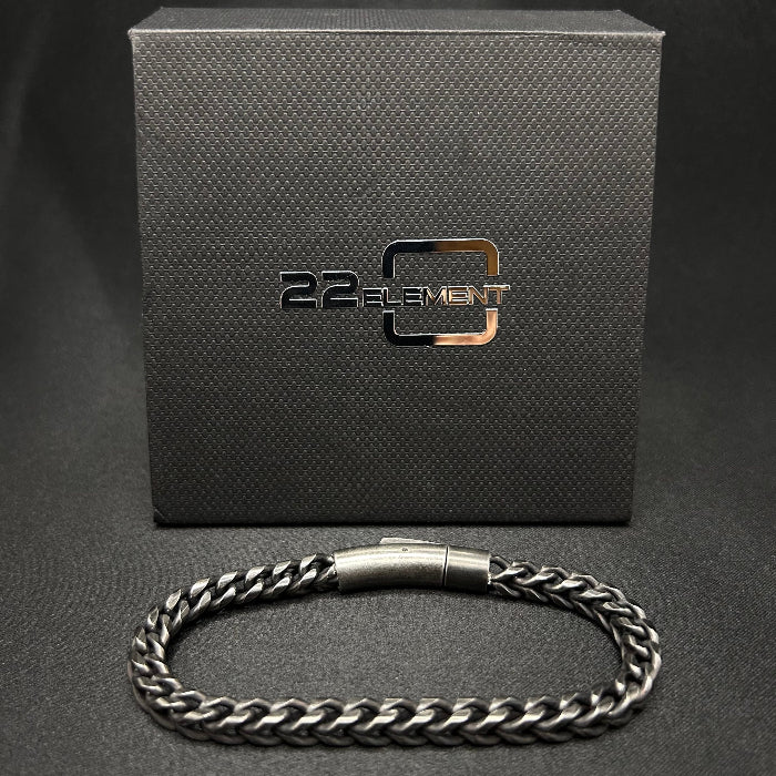 Titanium Woven Chain Link Bracelet