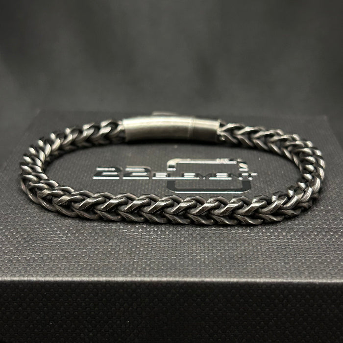 Titanium Woven Chain Link Bracelet