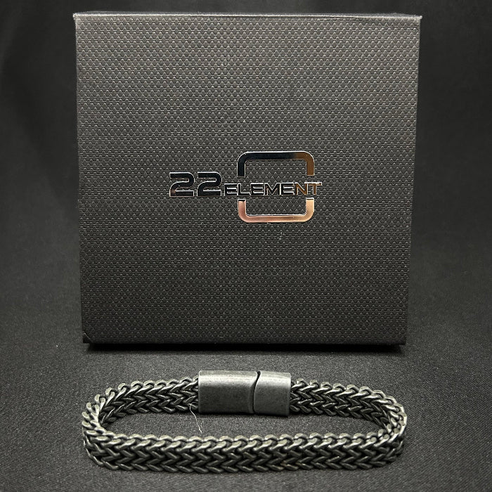 Titanium Double Woven Chain Link Bracelet
