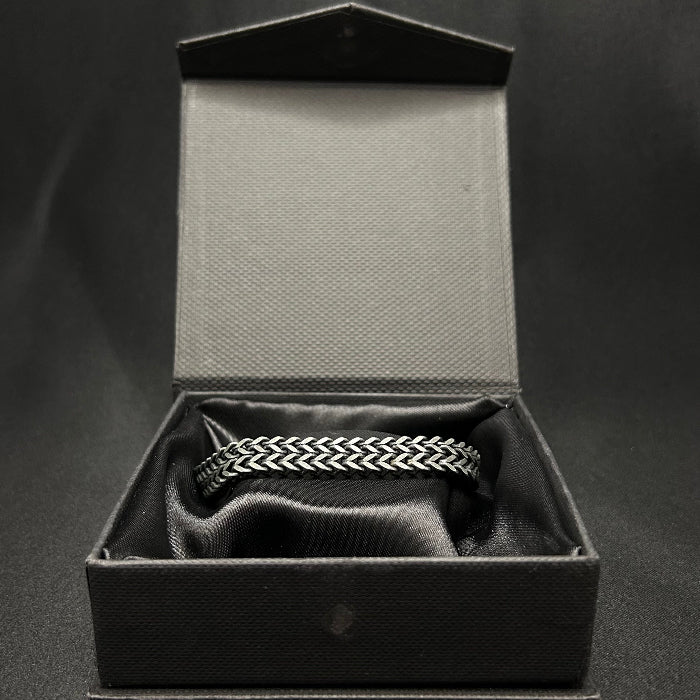 Titanium Double Woven Chain Link Bracelet