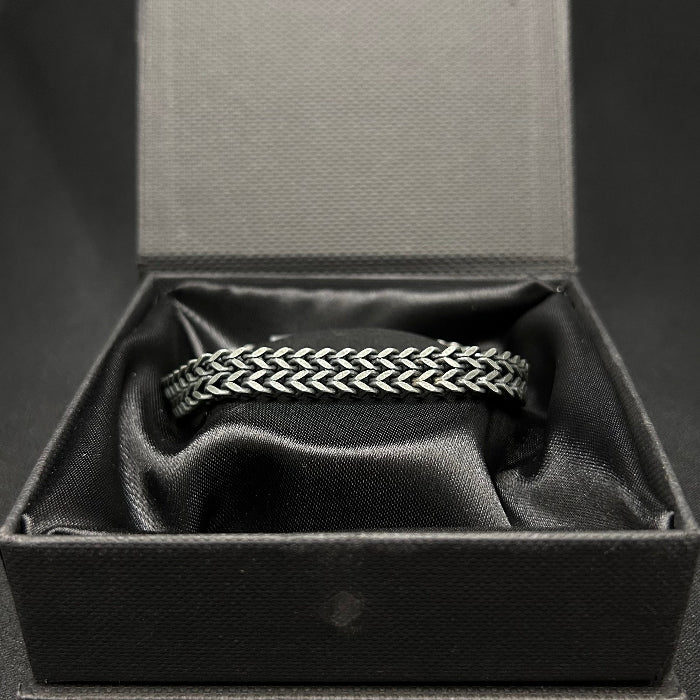 Titanium Double Woven Chain Link Bracelet