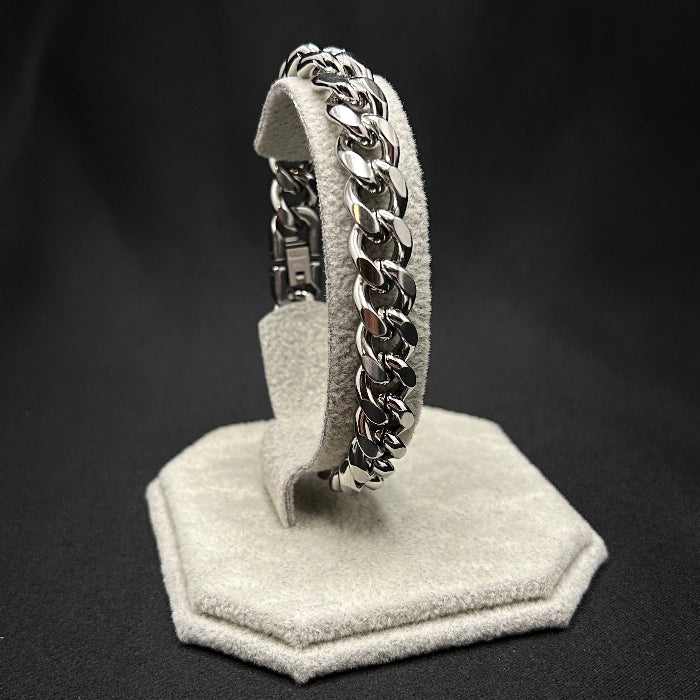 Stainless Steel Cuban Chain Link Bracelet