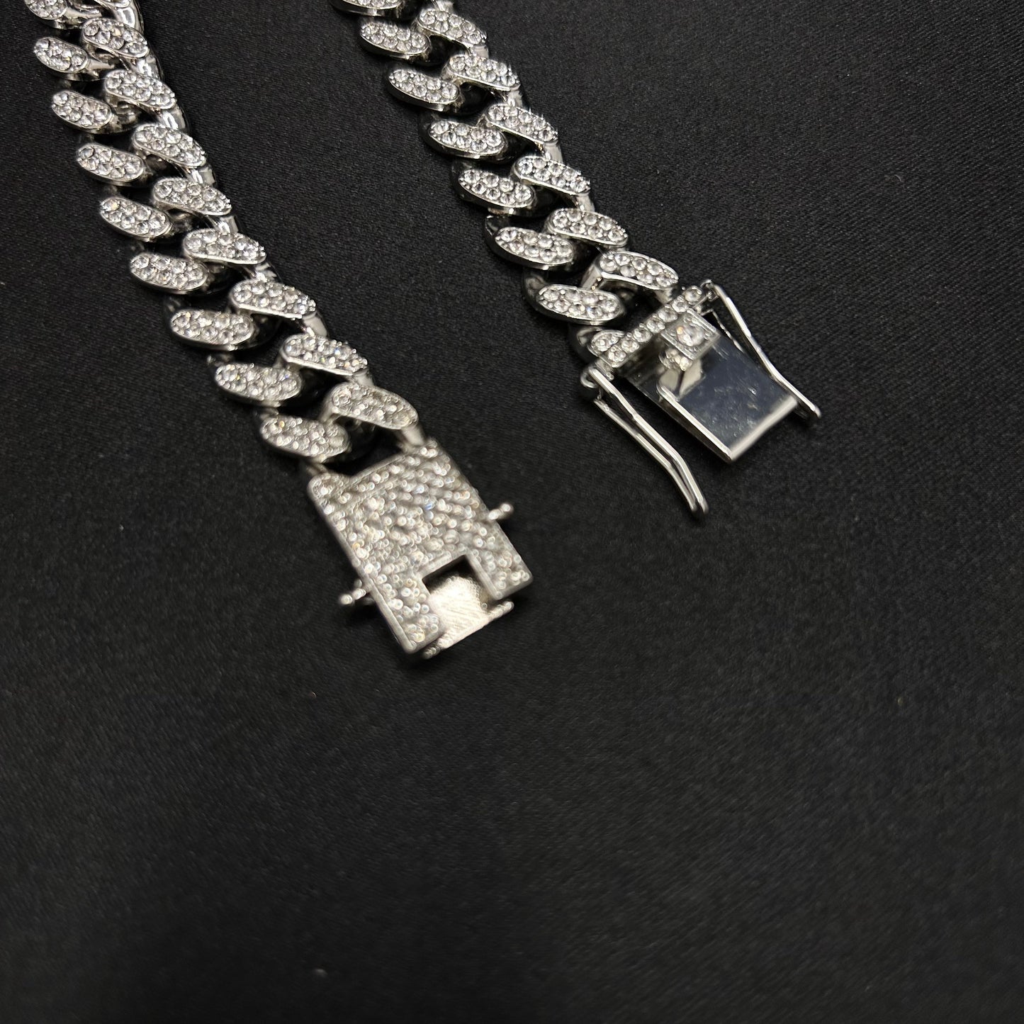 Zinc Alloy Iced Chain Link Bracelet