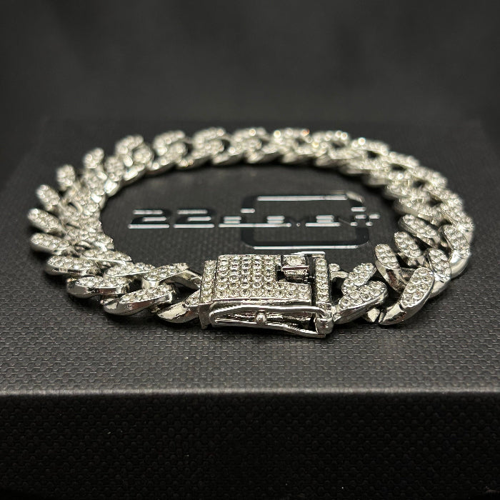 Zinc Alloy Iced Chain Link Bracelet