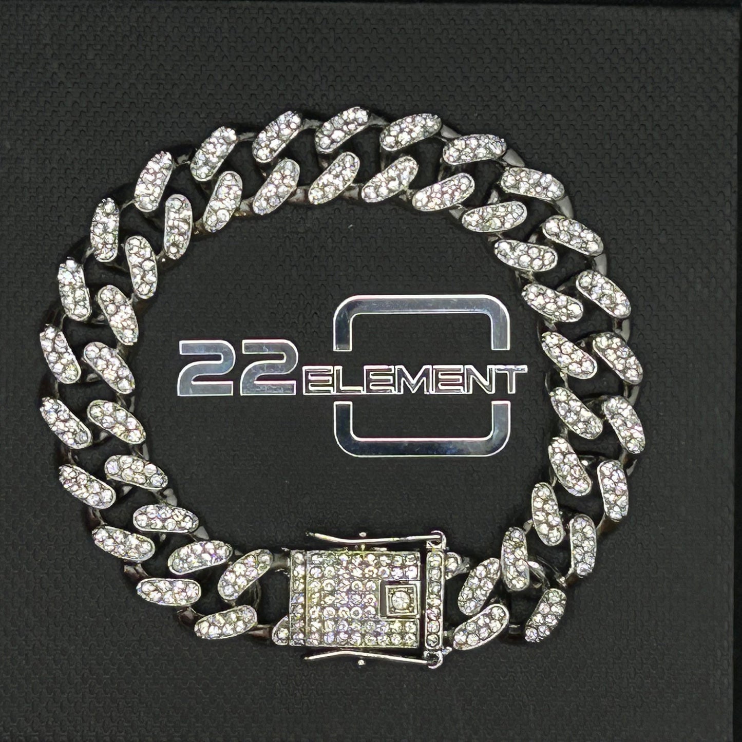 Zinc Alloy Iced Chain Link Bracelet
