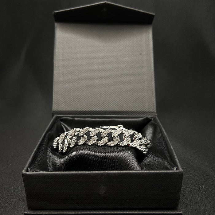 Zinc Alloy Iced Chain Link Bracelet