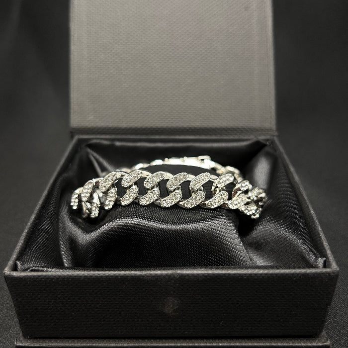 Zinc Alloy Iced Chain Link Bracelet