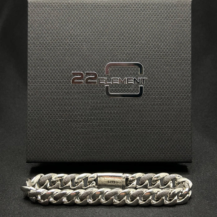 92.5% Sterling Silver Cuban Chain Link Bracelet