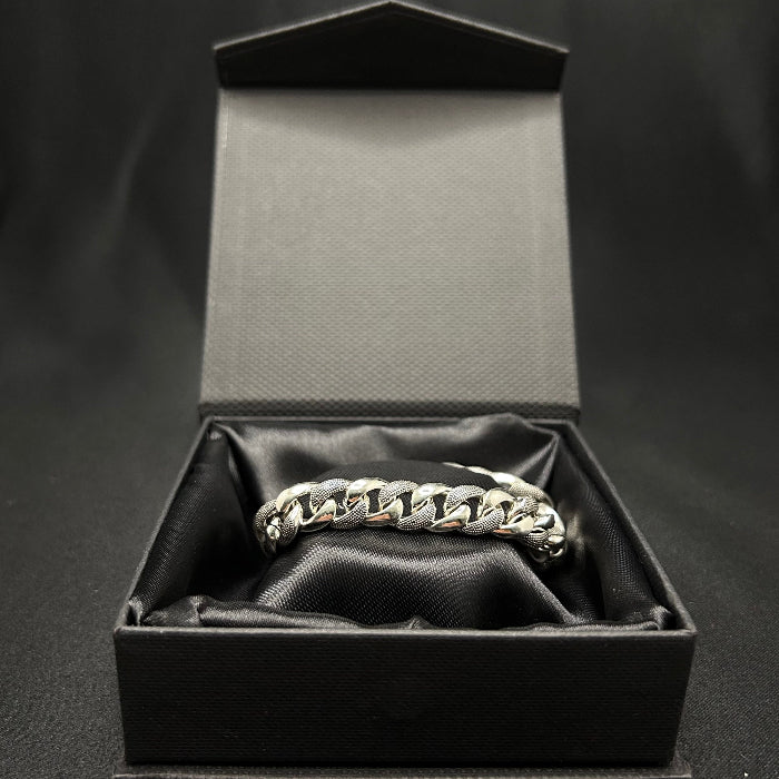 92.5% Sterling Silver Cuban Chain Link Bracelet