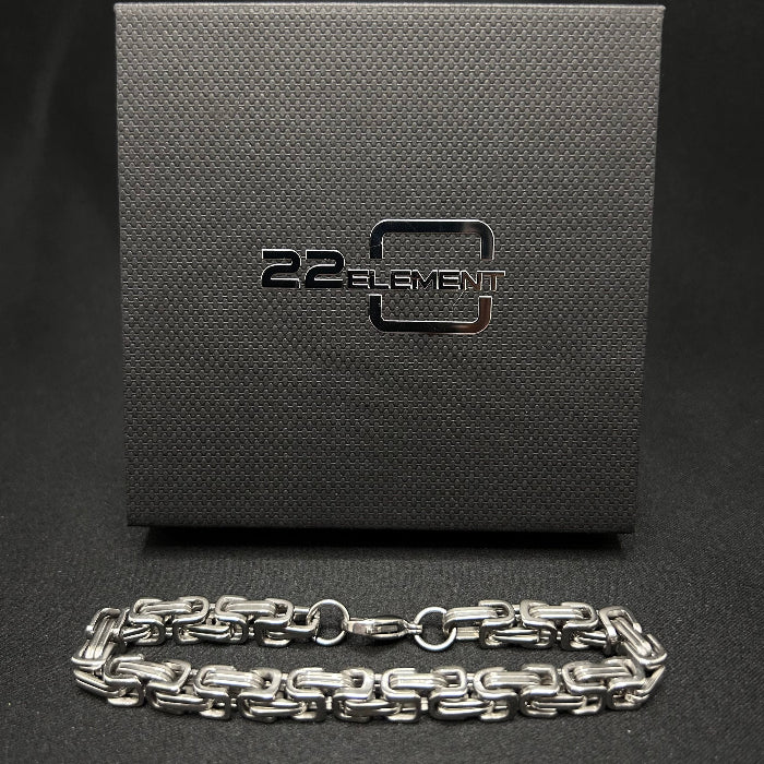 Titanium Woven Chain Link Bracelet