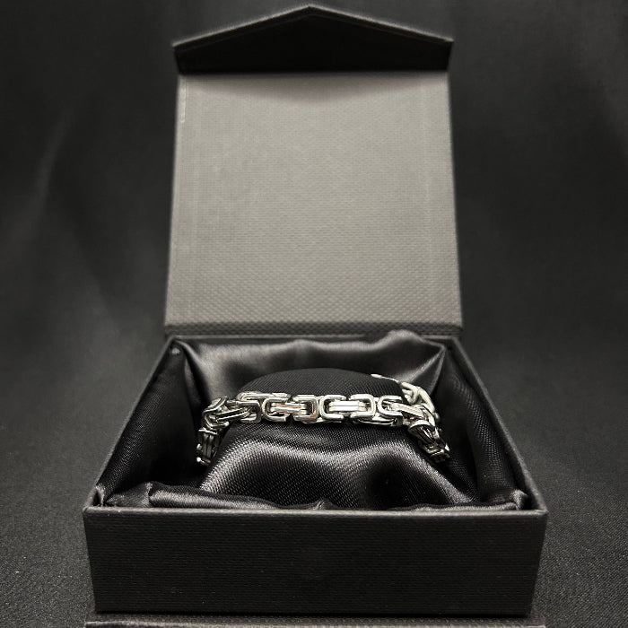 Titanium Woven Chain Link Bracelet