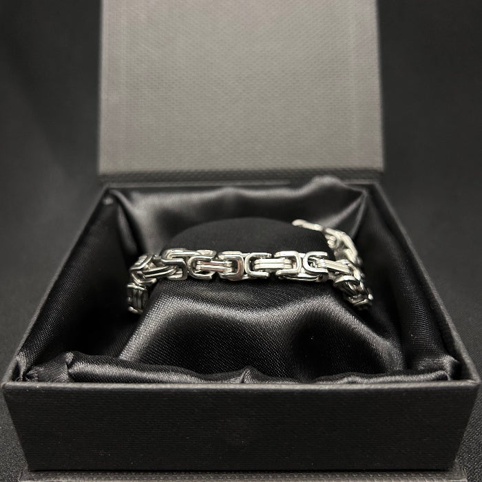 Titanium Woven Chain Link Bracelet
