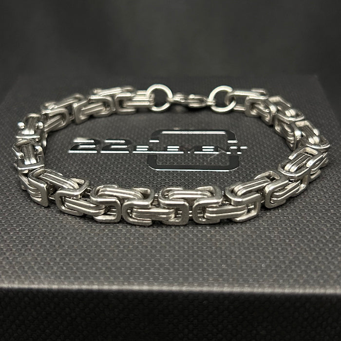 Titanium Woven Chain Link Bracelet
