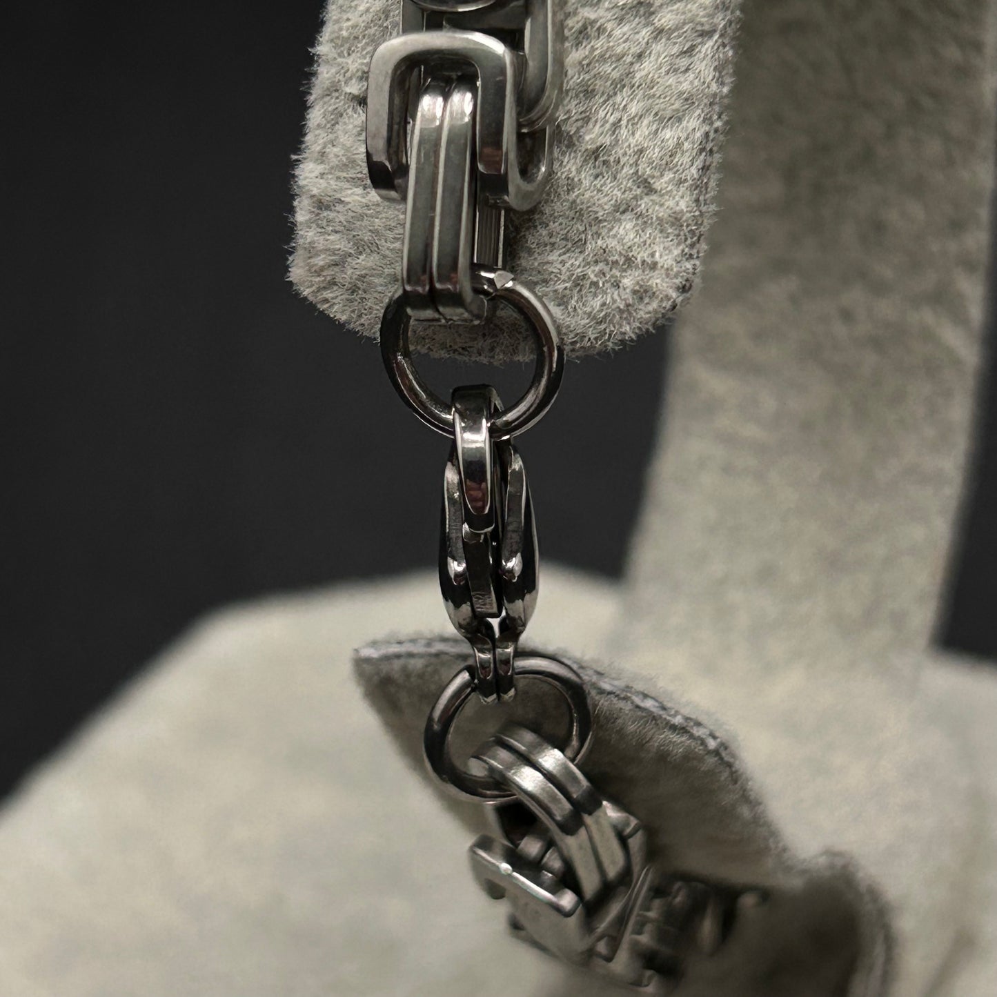 Titanium Woven Chain Link Bracelet