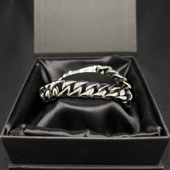 Stainless Steel Plain Curb Chain Link Bracelet