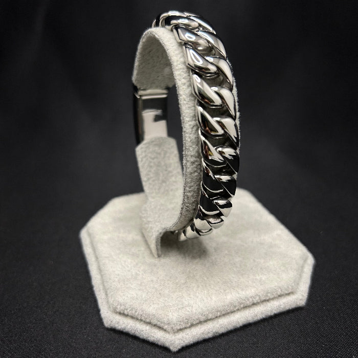 Stainless Steel Plain Curb Chain Link Bracelet