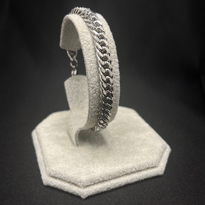Titanium Cuban Chain Link Bracelet