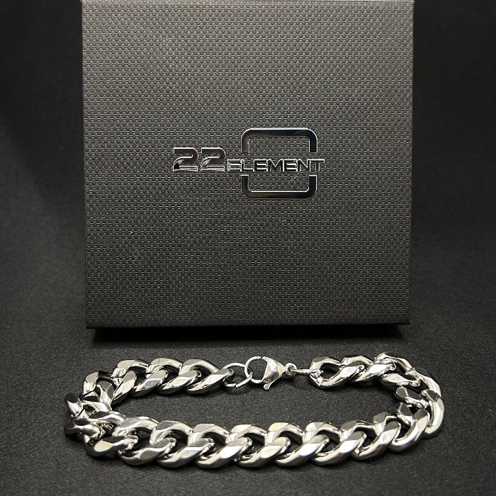 Stainless Steel Cuban Chain Link Bracelet