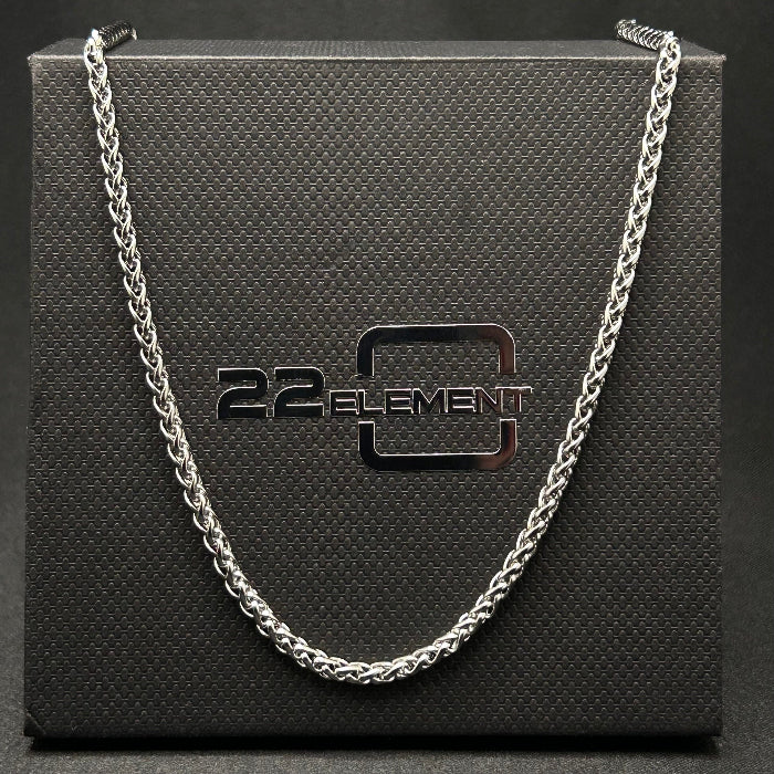 Stainless Steel Wheat Chain Link Necklace